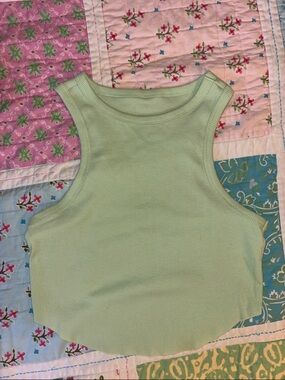 wild fable Ribbed Sleeveless Crop Tank - Light Green